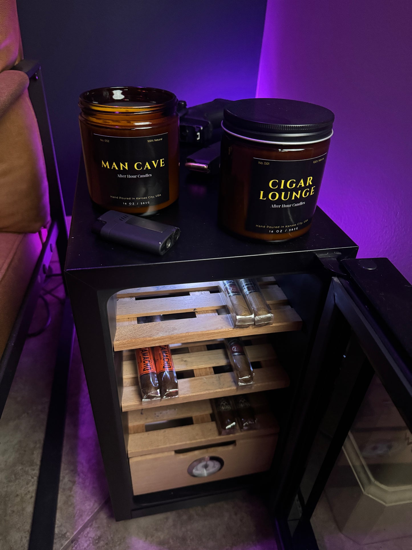 "Man Cave" candle