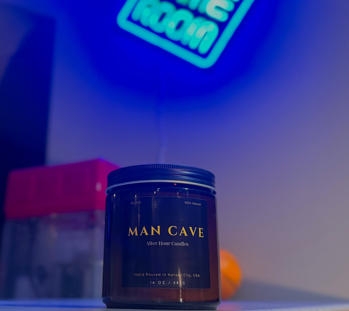 "Man Cave" candle