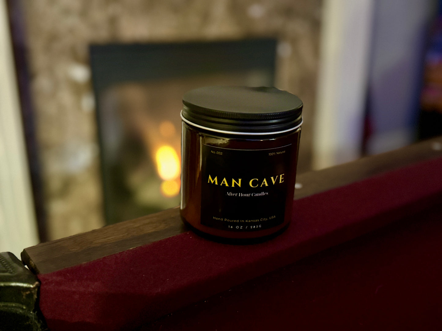 "Man Cave" candle