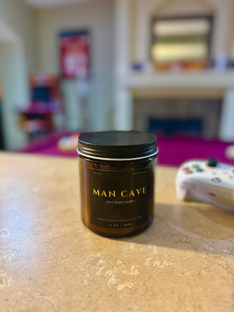 "Man Cave" candle