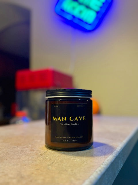 "Man Cave" candle